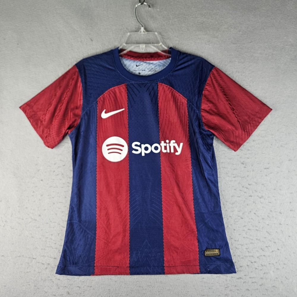 FC Barcelona Jersey Mens Medium Blue Red Soccer Football Nike Dri Fit Spotify